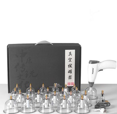 20 blikjes Elektrische Cupping Vacuüm Cupping Device Huishoudelijke set met massageapparatuur Eigenschappen Niet-cupping schoonheidssalon gereedschap