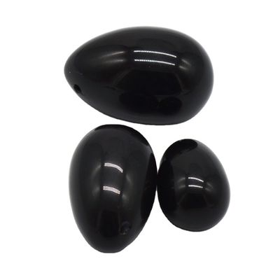 Handgesneden 2024 Zwarte Obsidian Yoni Eieren Kegel Oefen Gereedschap voor Vrouwen Gezondheid en Welzijn