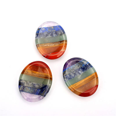 Chakra Balancing Essential Natural Worry Stone Finger Massage Tool met 45*35*8mm Grootte en ISO9001 Certificaat