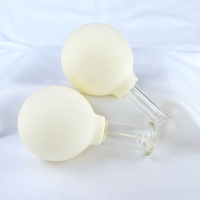 2pcs Gezicht Guasha Rimpelverwijdering Huidverzorging Spa Schoonheidssalon Therapiebekers 2024 Silicone Glas Vacuum Zuigbeker Set
