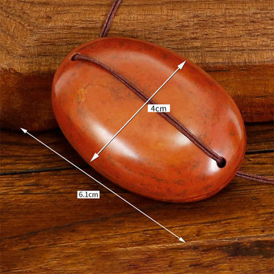 Natuurlijk rood Bian Stone oogmasker voor volledige lichaamsmassage Energie steen Warm en koud comprimeren Oog vermoeidheid verlichting Tool