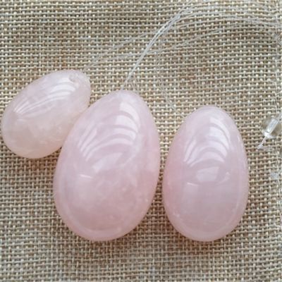 Rose Quartz Yoni Eggs voor PC-spiertraining en Kegel-oefeningen voor vrouwen
