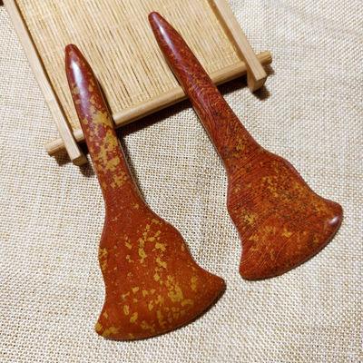 Ervaar de helende voordelen van volle lichaamsmassage en acupunctstimulatie met Red Bian Stone Gua Sha Board