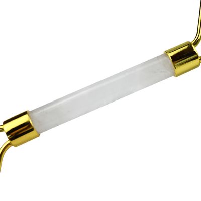 Custom Logo Groen Aventurine Gezicht Jade Roller Gua Sha Tools Crystal Handle Massager voor Gezicht Oog Nek Massage in 2024