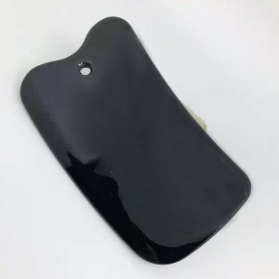 Zwart glas-keramisch lichaam schraapbord De perfecte oplossing voor gezichtsmassage Myofacial release en fasciale ontspanning