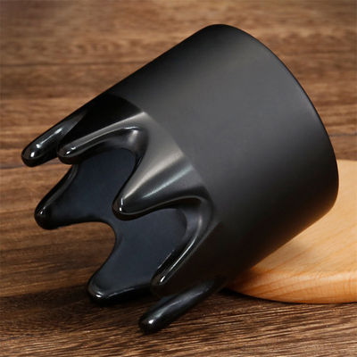 6*6*6.1cm Natuurlijke zwarte Bian Steen Gua Sha Schrapen Massageur Jade Steen Guasha Scalp Kam Hoofdmassage Meridian Dredging Kam