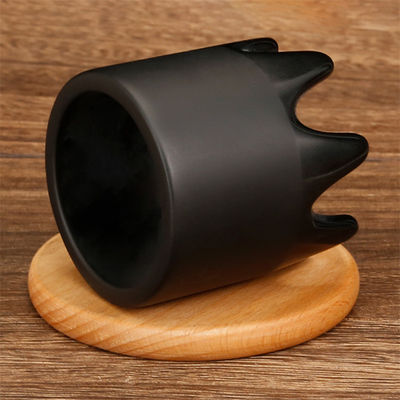 6*6*6.1cm Natuurlijke zwarte Bian Steen Gua Sha Schrapen Massageur Jade Steen Guasha Scalp Kam Hoofdmassage Meridian Dredging Kam