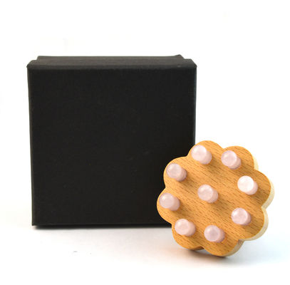 Rozenkwarts hoofdmassage kam Hoofd haarverzorging Jade massager haarborstel lichaamsmassage apparatuur voor ontspannende hoofdmassage