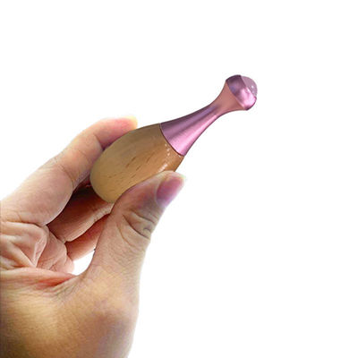 Houten handvat Jade Massage Roller Gezicht Gua Sha Massage Stick en oogverzorgingsinstrumenten voor het bevorderen van oogcrème absorptie