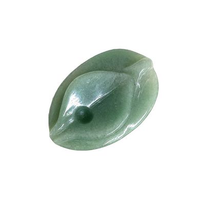 Jade Vagina Carving Craft Groen Natuurlijke Genezing Fluoriet Spiritualiteit Reiki Vrouwen Bloem Figuur voor Producten