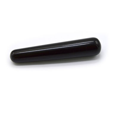 10 x 2 cm Zwarte Obsidian Yoni Wand Uw ultieme hulpmiddel voor de gezondheid en massage van vrouwen