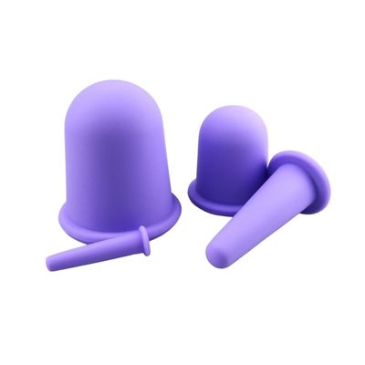 Lichaamsmassageapparatuur Silicone zuigbeker Vier sets serie voor gezicht Guasha Rimpelverwijdering Huidverzorging Spa Schoonheidstherapiebekers