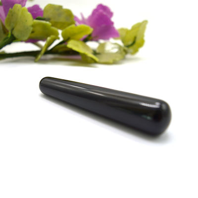 10 x 2 cm Zwarte Obsidian Yoni Wand Uw ultieme hulpmiddel voor de gezondheid en massage van vrouwen