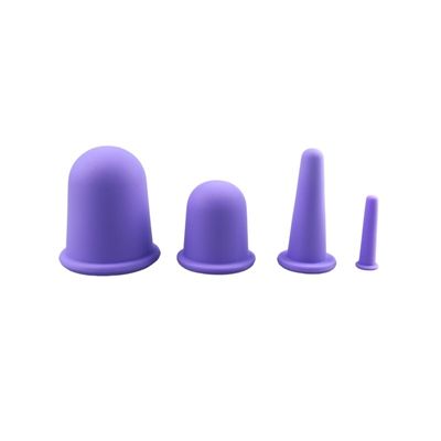 Lichaamsmassageapparatuur Silicone zuigbeker Vier sets serie voor gezicht Guasha Rimpelverwijdering Huidverzorging Spa Schoonheidstherapiebekers