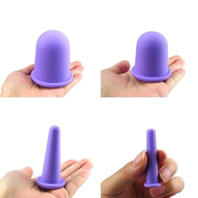Lichaamsmassageapparatuur Silicone zuigbeker Vier sets serie voor gezicht Guasha Rimpelverwijdering Huidverzorging Spa Schoonheidstherapiebekers