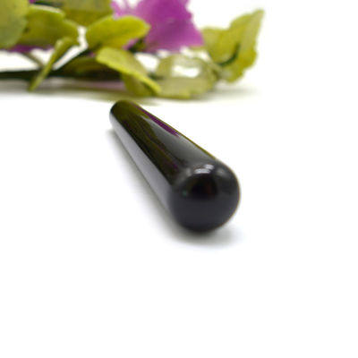 10 x 2 cm Zwarte Obsidian Yoni Wand Uw ultieme hulpmiddel voor de gezondheid en massage van vrouwen