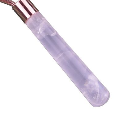 Natural Rose Quartz Face Guasha Massage Roller Gua Sha Jade Roller Voor Gezicht Anti-Aging Therapie Roze kleur Gezichtsmassageur