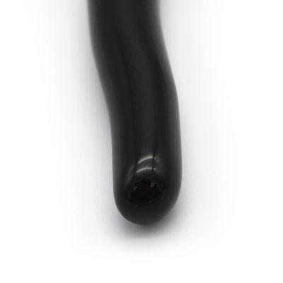 Natuur Edelsteen Yoni Geneesstokken Zwarte Obsidian gebogen massagestok voor vrouwen Crystal Healing