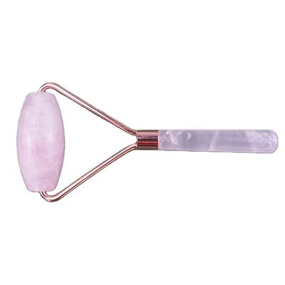Natural Rose Quartz Face Guasha Massage Roller Gua Sha Jade Roller Voor Gezicht Anti-Aging Therapie Roze kleur Gezichtsmassageur