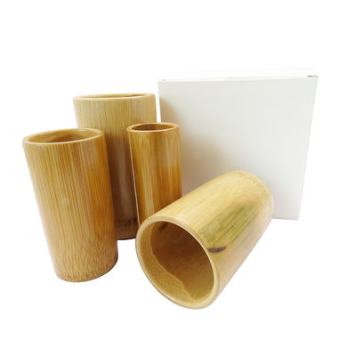 Bruine bamboe-cupping therapie set voor myofasciale ontspanningsmassage en spanningsverlichting