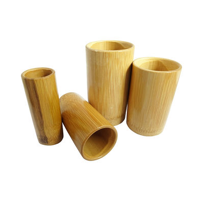 Bruine bamboe-cupping therapie set voor myofasciale ontspanningsmassage en spanningsverlichting