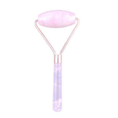 Gezichtsmassage 2024 Populaire natuurlijke roze kwarts gezichtsroller 100% natuurlijke kristalmassage voor gezichts-oogmassage producten schoonheidstools