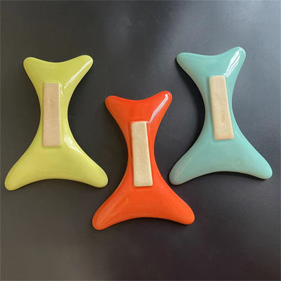 Keramische body gua sha schraapplaat voor lymfatische drainage en aangepast logo beschikbaar