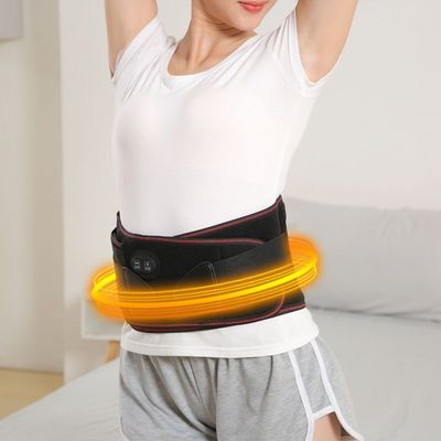 Infraroodfysiotherapie Verstelbare warme compressie Lumbalmassage Achterrugspaneel Gordel voor pijnverlichting en ondersteuning in Blac