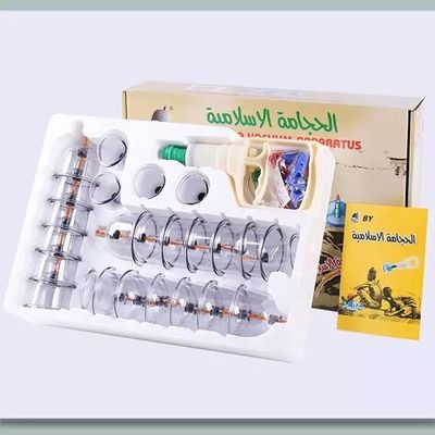 Vacuüm en Cupping Therapy Kit Handleiding Wegwerpventilator Hijama Cupping Set 24 stuks 39*27*8cm 80*42*56.5cm 20 dozen/doos