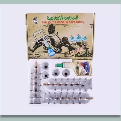 Vacuüm en Cupping Therapy Kit Handleiding Wegwerpventilator Hijama Cupping Set 24 stuks 39*27*8cm 80*42*56.5cm 20 dozen/doos