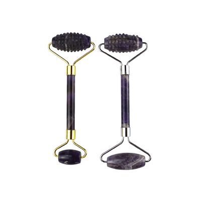 Muscle Massage Trending Product 2024 Natuurlijke Amethyst Gezichtsroller Guasha 100% Natuurlijke Jade Massager Voor Gezichtsmassage Producten Schoonheidsinstrumenten