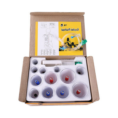 Traditionele Chinese cupping therapie makkelijk gemaakt met 12 stuks cupping set en zuigpomp koppen