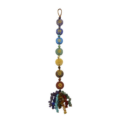 7 Chakra Stones Healing Crystal Palm Pocket Stone Reiki Balancing Pendant voor evenwicht en harmonie
