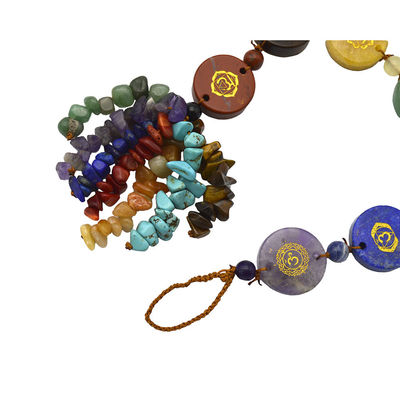 7 Chakra Stones Healing Crystal Palm Pocket Stone Reiki Balancing Pendant voor evenwicht en harmonie