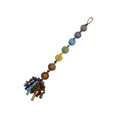 7 Chakra Stones Healing Crystal Palm Pocket Stone Reiki Balancing Pendant voor evenwicht en harmonie