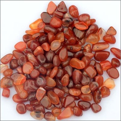 Gepolijste natuurlijke kristallen rode agate Carnelian tumble grindstenen voor Feng Shui