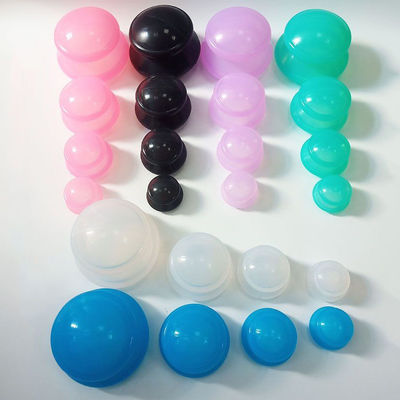 Kleurrijke siliconen cupping therapie set voor myofasciale massage en spierpijnverlichting Sterkere zuigkracht