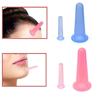 2pcs Silikon Cupping Set voor de gezondheidszorg Fysiotherapie Massage Cup Vacuüm Zuigbeker