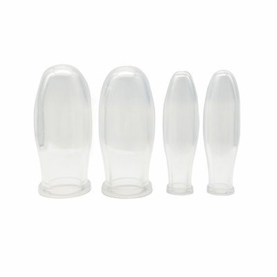 4pcs Design Transparante Silicone Gezicht Cupping Kit voor Vacuüm Silicone Therapie Massager Body Cupping Set Verbeter Lichaam