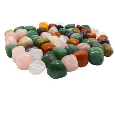 Gravure Carving Type Mix Gems Natural Tumbled Stones voor Purple Healing Reiki Crystal Juwelen maken en huisversiering