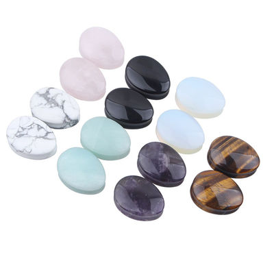 Stone Auricle Ear Expansion Pug Piercing Body Jewelry Natural Crystal Jade Stone Populair OEM ODM Agate Plug Tunnel Jewelry