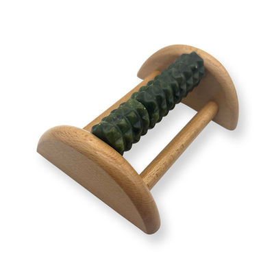 Aanpasbare beukhoutbeugel Jade voetmassageur 14*12,8*5,2cm Xiuyan Jade Massage Roller Draagbare Zool Massage Tool