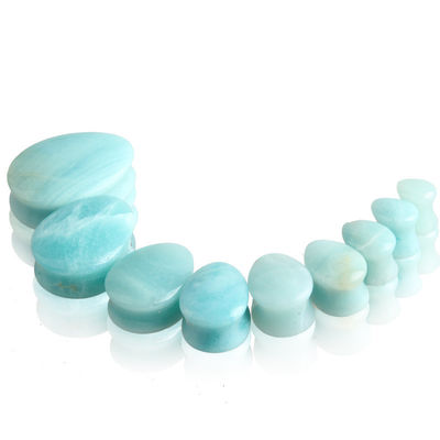 Stone Auricle Ear Expansion Pug Piercing Body Jewelry Natural Crystal Jade Stone Populair OEM ODM Agate Plug Tunnel Jewelry