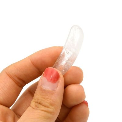 3.8*1.3*0.4cm Natuurlijke kristal oogcrème lepel stok oogmassage accessoire voor oogverzorging