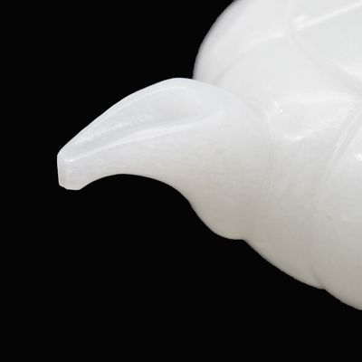 Gepolijst witte jade thee top sculpture ambacht in Chinese stijl voor high class home decor
