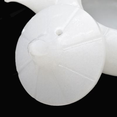 Gepolijst witte jade thee top sculpture ambacht in Chinese stijl voor high class home decor