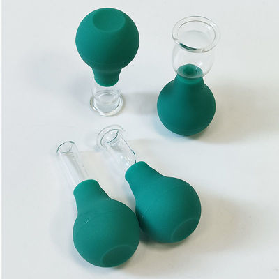 Oog PVC glas Mini Cupping Set 4 stukjes Massage Vacuum Zuig voor lichaam Gezicht Massager