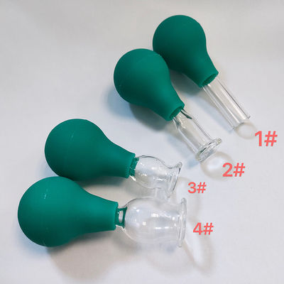 Oog PVC glas Mini Cupping Set 4 stukjes Massage Vacuum Zuig voor lichaam Gezicht Massager