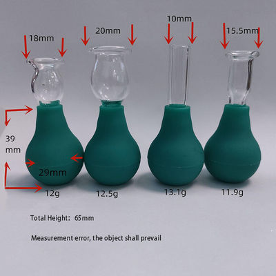 Oog PVC glas Mini Cupping Set 4 stukjes Massage Vacuum Zuig voor lichaam Gezicht Massager