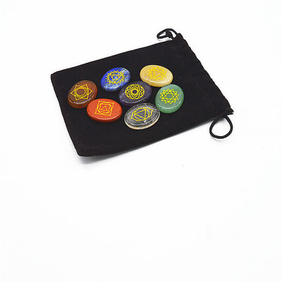 Zeven chakra stenen voor lichaam en spiritualiteit genezende kunst verzamelbare kristallen